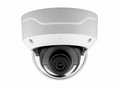 White AI dome security camera with high-definition lens, vandal-resistant dome housing and intelligent surveillance for residential, commercial and business security applications.