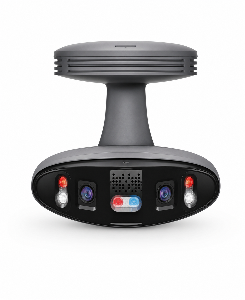 AI multi-sensor security camera with multiple high-definition lenses and active deterrence lights for panoramic residential, commercial and business surveillance.