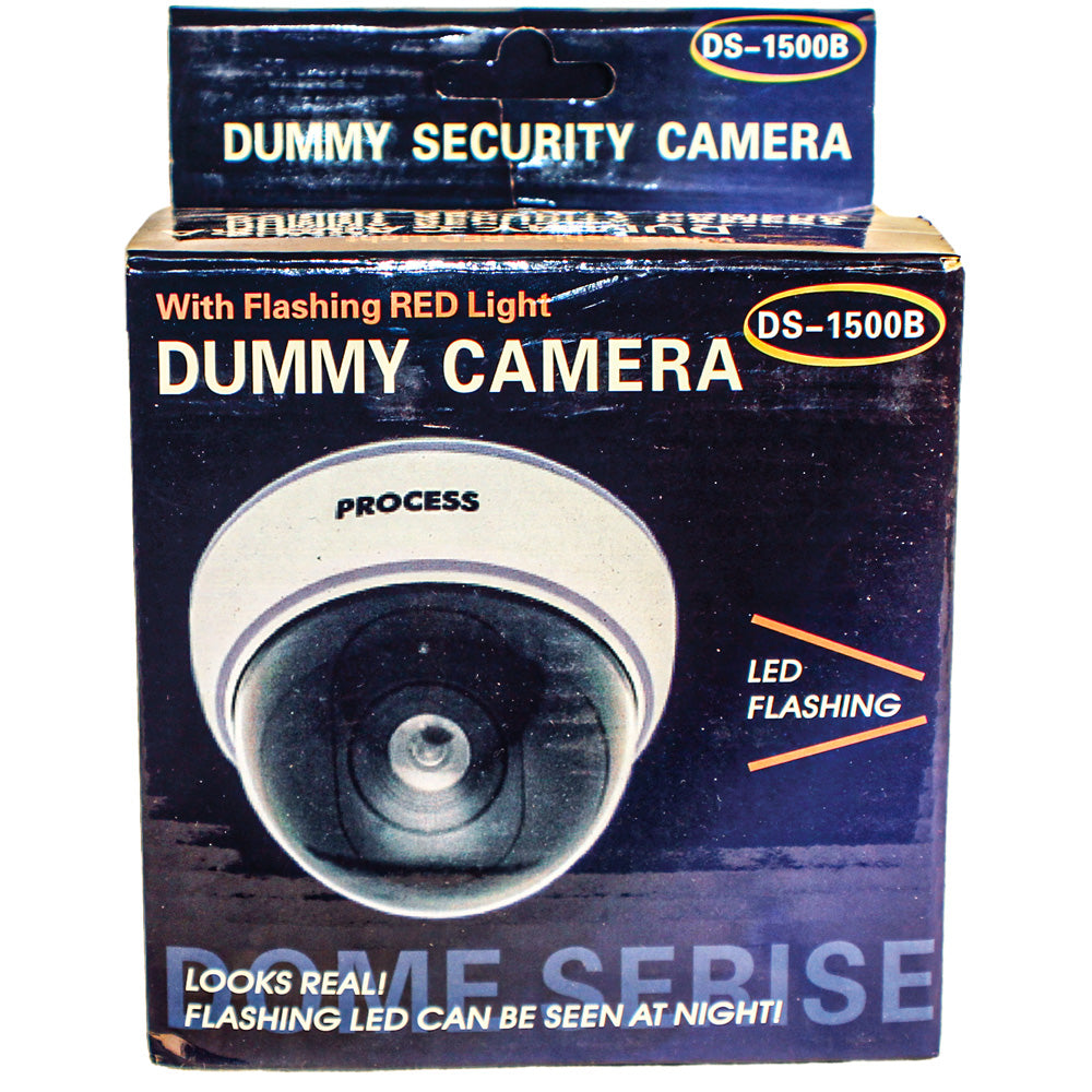 Dummy Dome Security Camera with Flashing LED (White)
