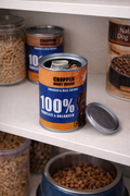 Dog food diversion safe disguised as a pet food can for discreet storage of small valuables