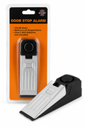 Portable door stop alarm with 120dB audible alert for home, hotel, apartment and travel security