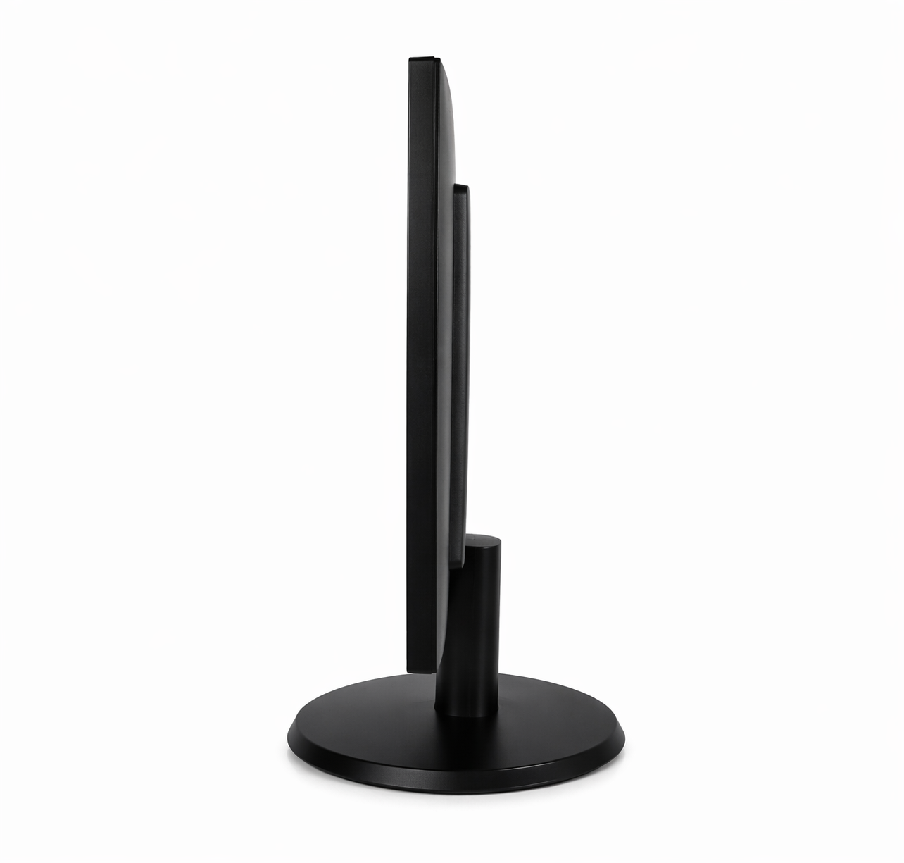 Side profile of Montavue 22-inch industrial security monitor showing slim display and desktop stand