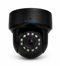 Black Montavue 8MP 4K AI dome security camera with infrared night vision for commercial surveillance