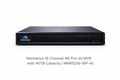 Montavue MNR5216-16P-AI 16-channel 4K Pro-AI network video recorder with up to 40TB storage capacity