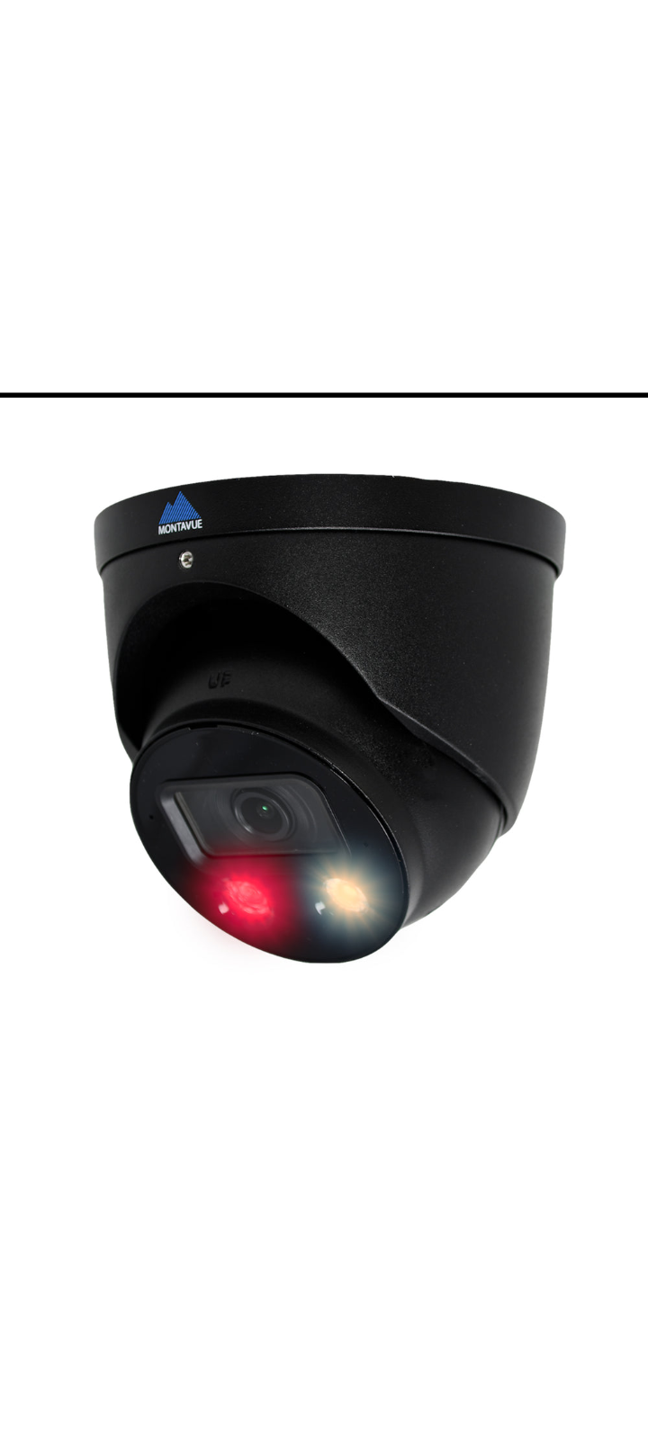 Montavue Peak AI 4.0 4K Active Deterrence Turret Camera – NDAA Compliant