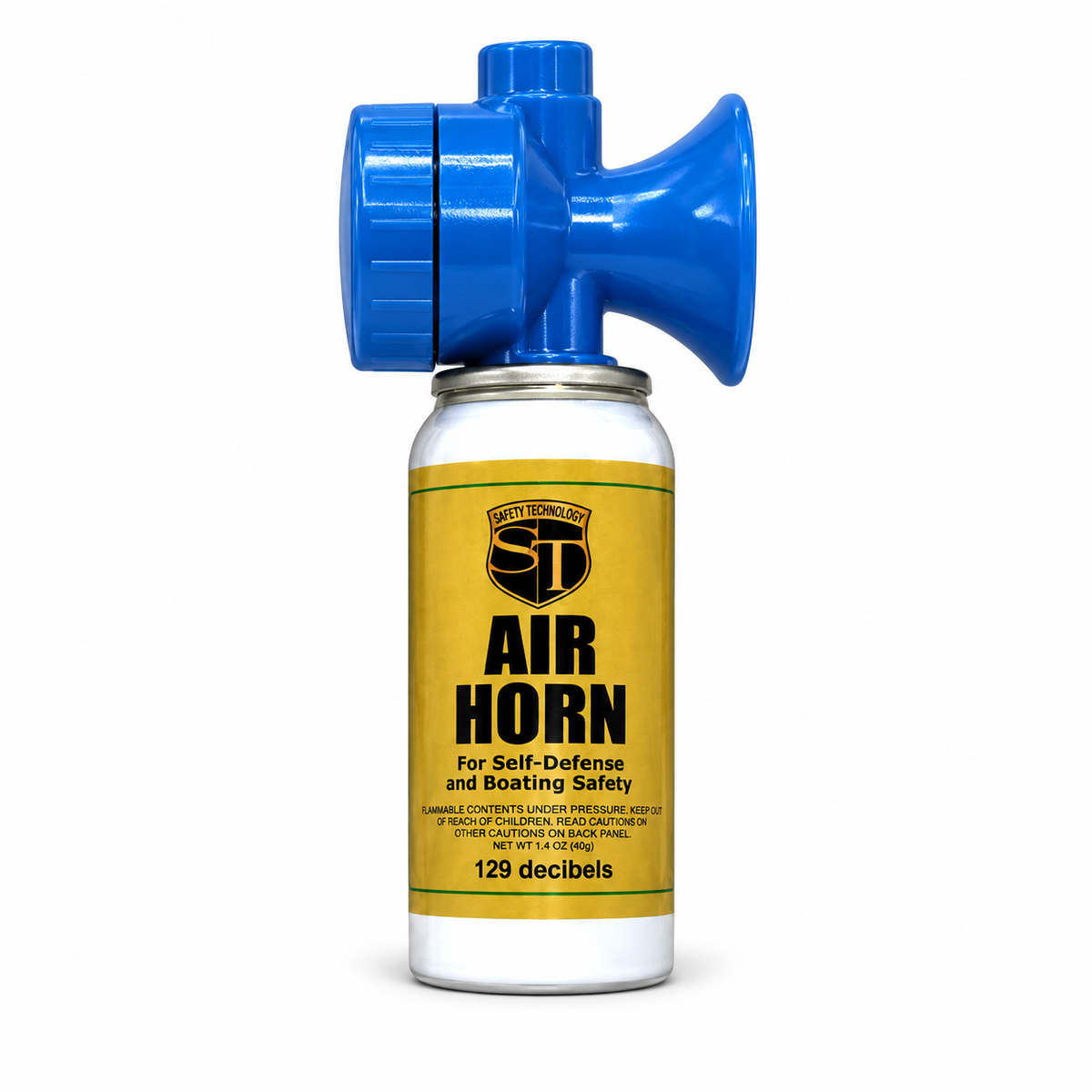 Safety Air Horn outside packaging on white.