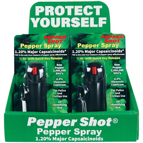 Pepper Shot Halo 12-unit counter display — Black