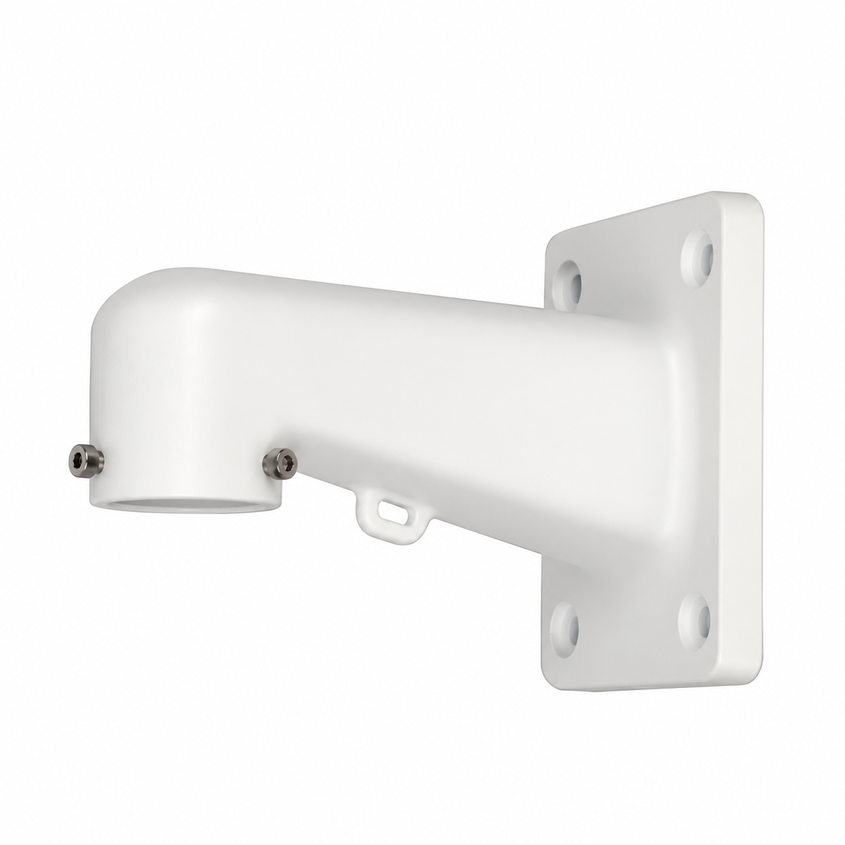 Montavue MAM305W white aluminum wall mount on white.