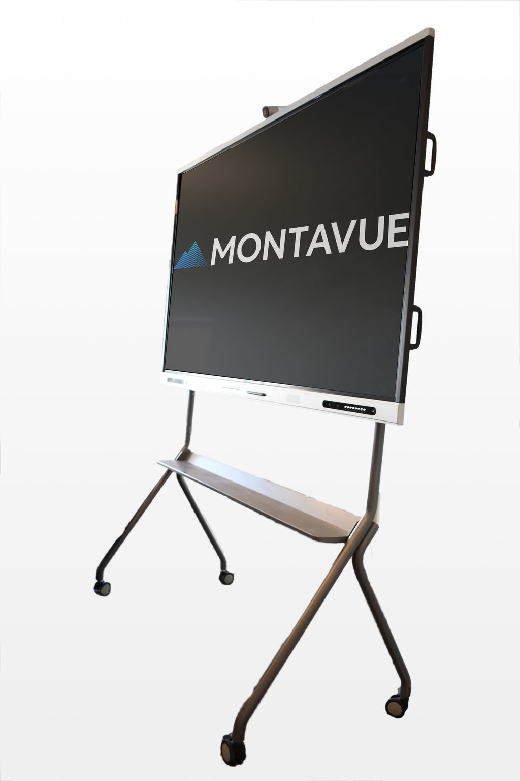 Montavue 86-Inch Smart Board Mobile Stand — display shown for illustration; sold separately