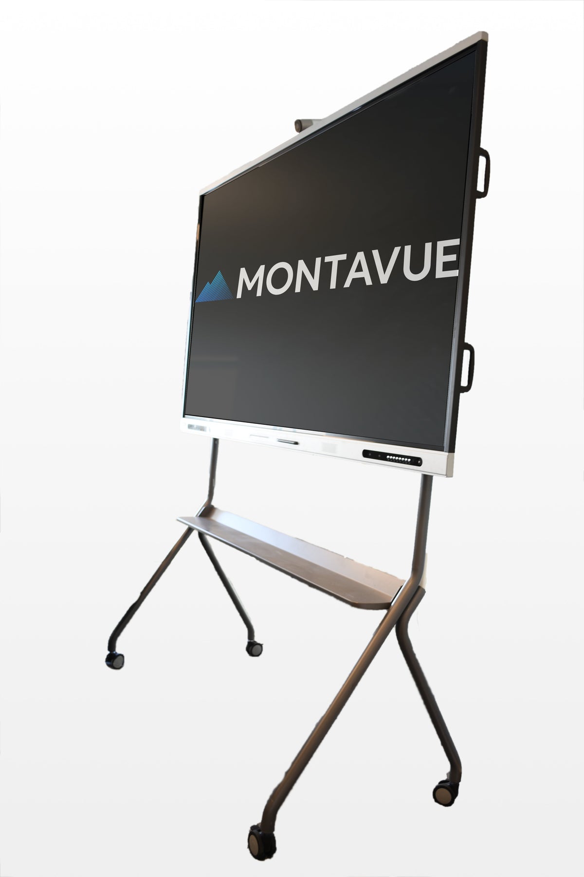 Montavue 86-Inch Smart Board Mobile Stand — display shown for illustration; sold separately