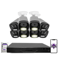 Montavue 8MP Smart Light Bullet Bundle (MNB-8-101) | 8-Channel Smart NVR + 1TB — BGI logo on phone screen