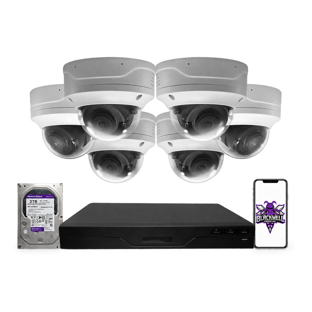 Montavue 8MP Vandal-Proof Dome Bundle (MND-8-101) | 8-Channel Smart NVR + 1TB — BGI logo on phone screen
