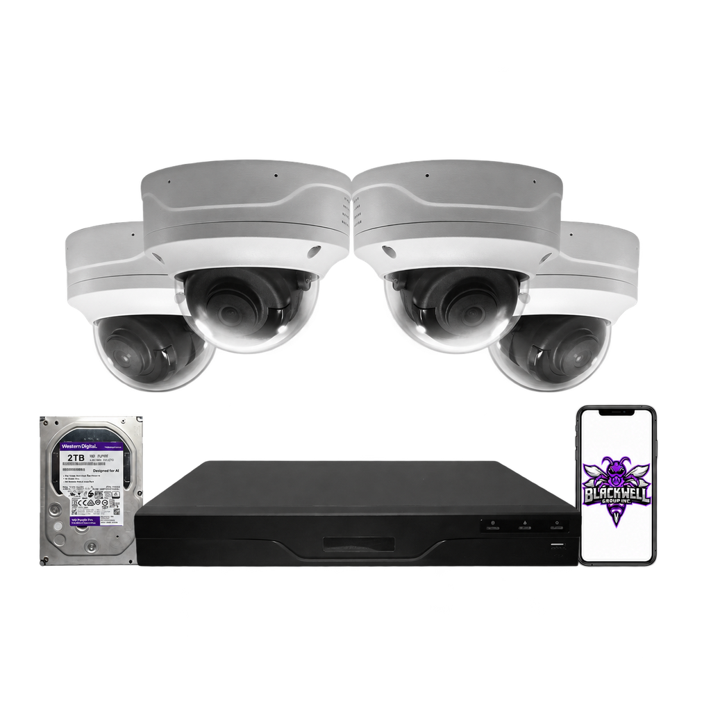 Montavue 8MP Vandal-Proof Dome Bundle (MND-8-101) | 8-Channel Smart NVR + 1TB — BGI logo on phone screen