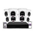 Montavue 8MP Home Smart Light Turret Bundle (MHT-8-101) | 8-Channel Smart NVR + 1TB — BGI logo on phone screen