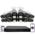 Montavue 4MP Smart Light Bullet Bundle (MNB-4-101) | 16-Channel Pro NVR + 4TB — BGI logo on phone screen