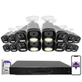 Montavue 8MP Smart Light Bullet Bundle (MNB-8-101) | 16-Channel Pro NVR + 4TB — BGI logo on phone screen