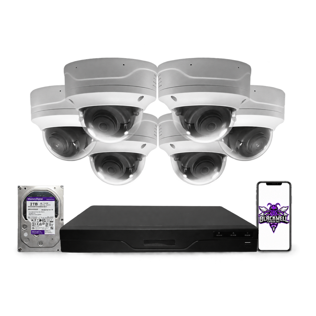 Montavue 8MP Vandal-Proof Dome Bundle (MND-8-101) | 8-Channel Pro NVR + 1TB — BGI logo on phone screen