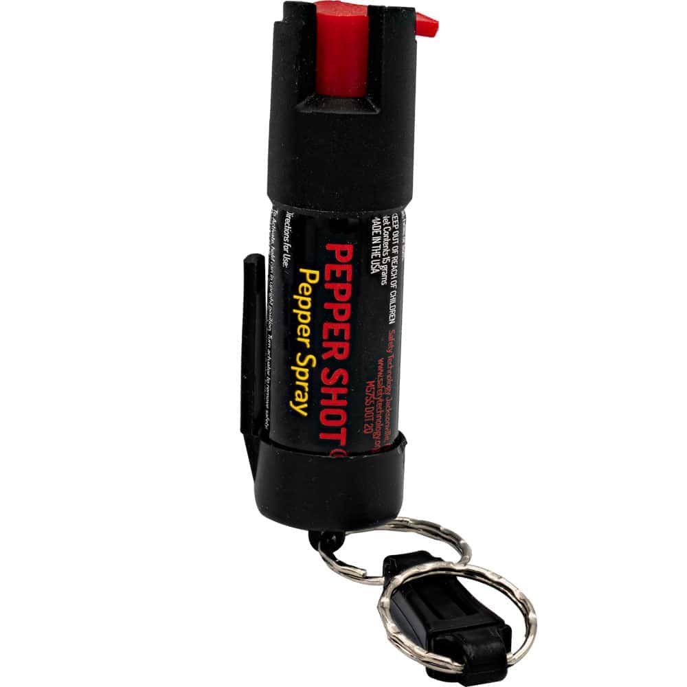 Pepper Shot ½ oz Pepper Spray with Quick-Release Keychain — supplier product photo
