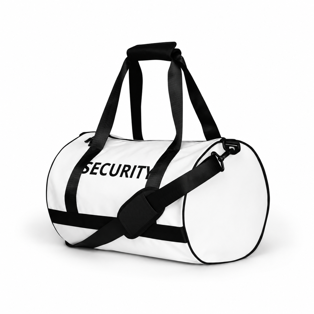 SECURITY-print gym bag on a white background.