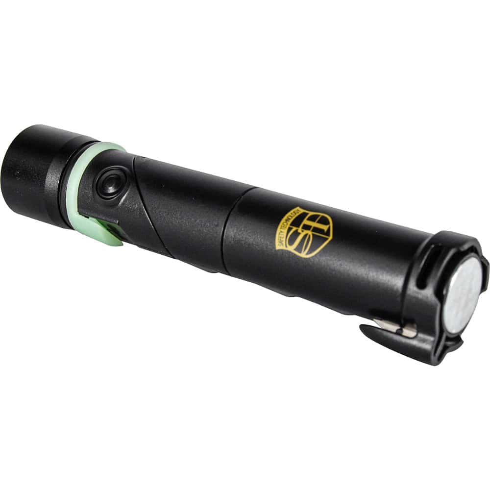 8-in-1 vehicle power bank and safety tool outside its packaging on white.