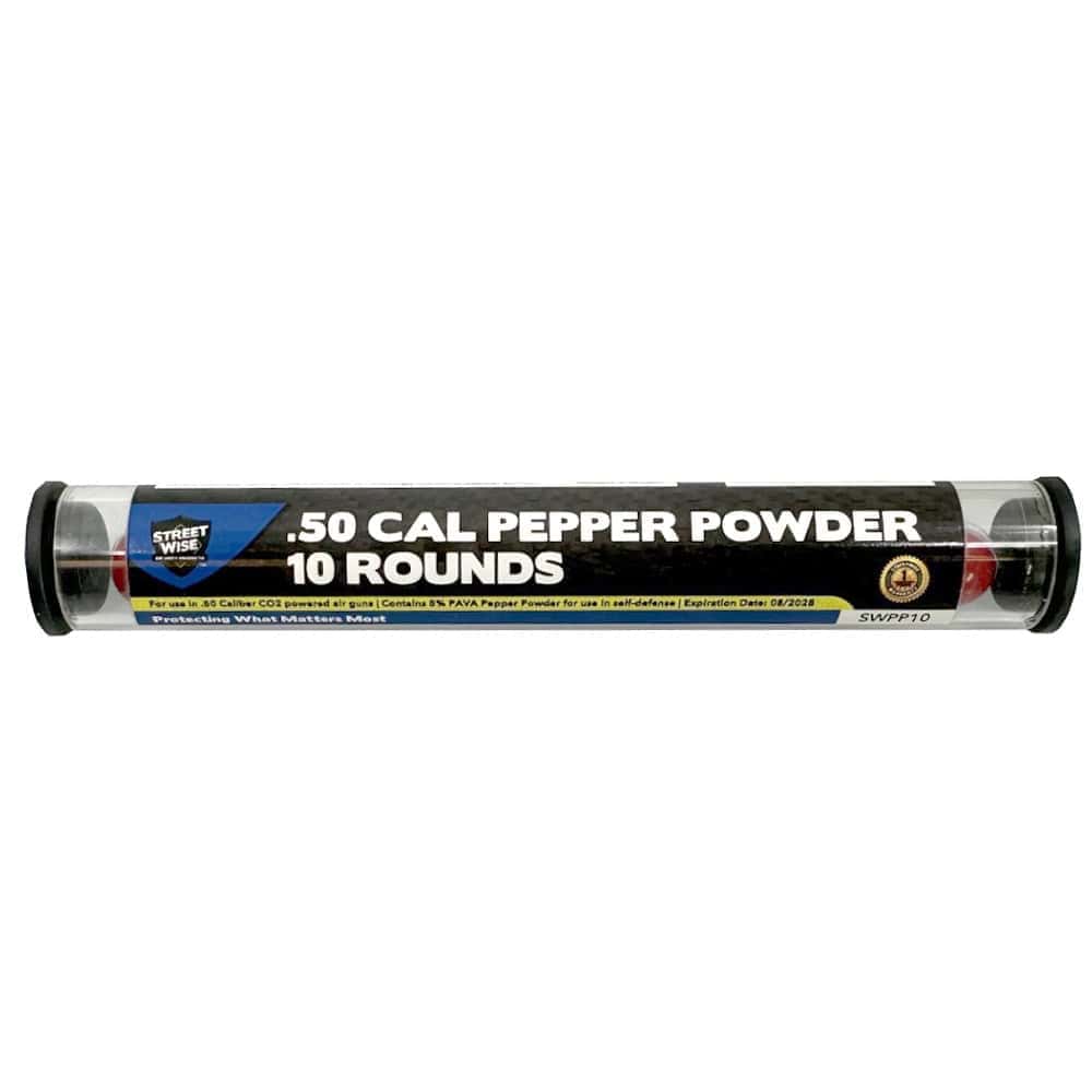 Streetwise .50 Cal 5% PAVA Pepper Balls for Heat Launcher — 10 Rounds — supplier product photo