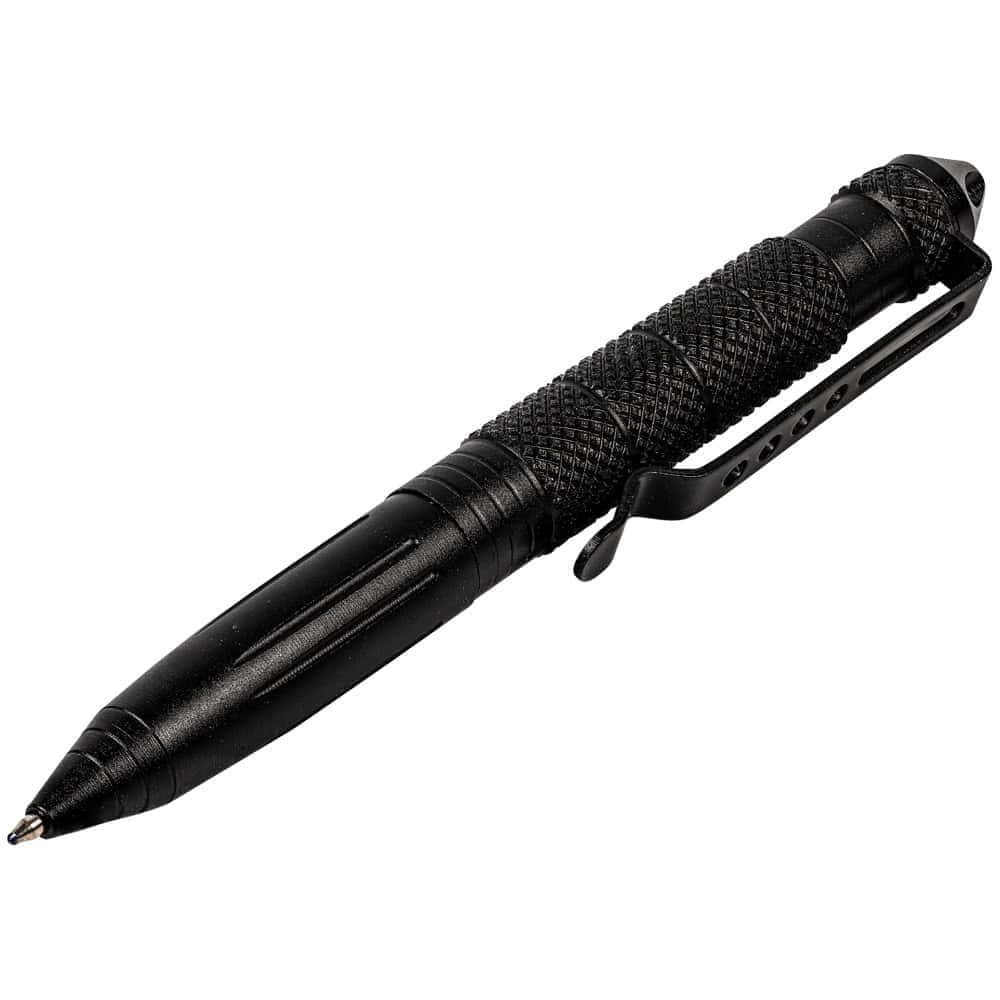 Safety Technology Black Twist Pen with Glass Breaker — supplier product photo