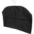 Black garment hanger diversion safe with zippered storage compartment.