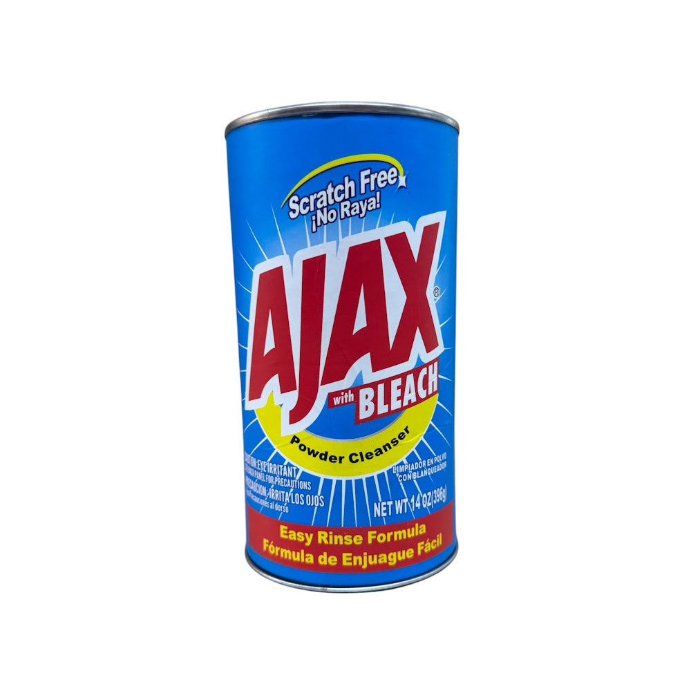 Cleaning-powder-can-style diversion safe with blue and yellow label.