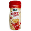 Coffee-creamer-container-style diversion safe with red lid.