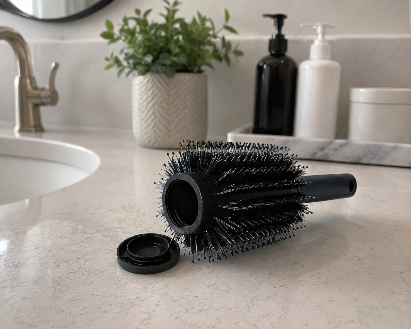 Hair brush diversion safe with hidden storage compartment for discreetly concealing cash, jewelry, spare keys, and other small valuables