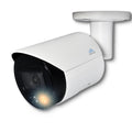 White Montavue MTB4095 4MP bullet security camera with mounting arm