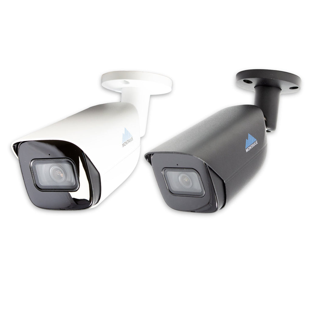 Black and white Montavue MTB8108-AISMD-X bullet security cameras