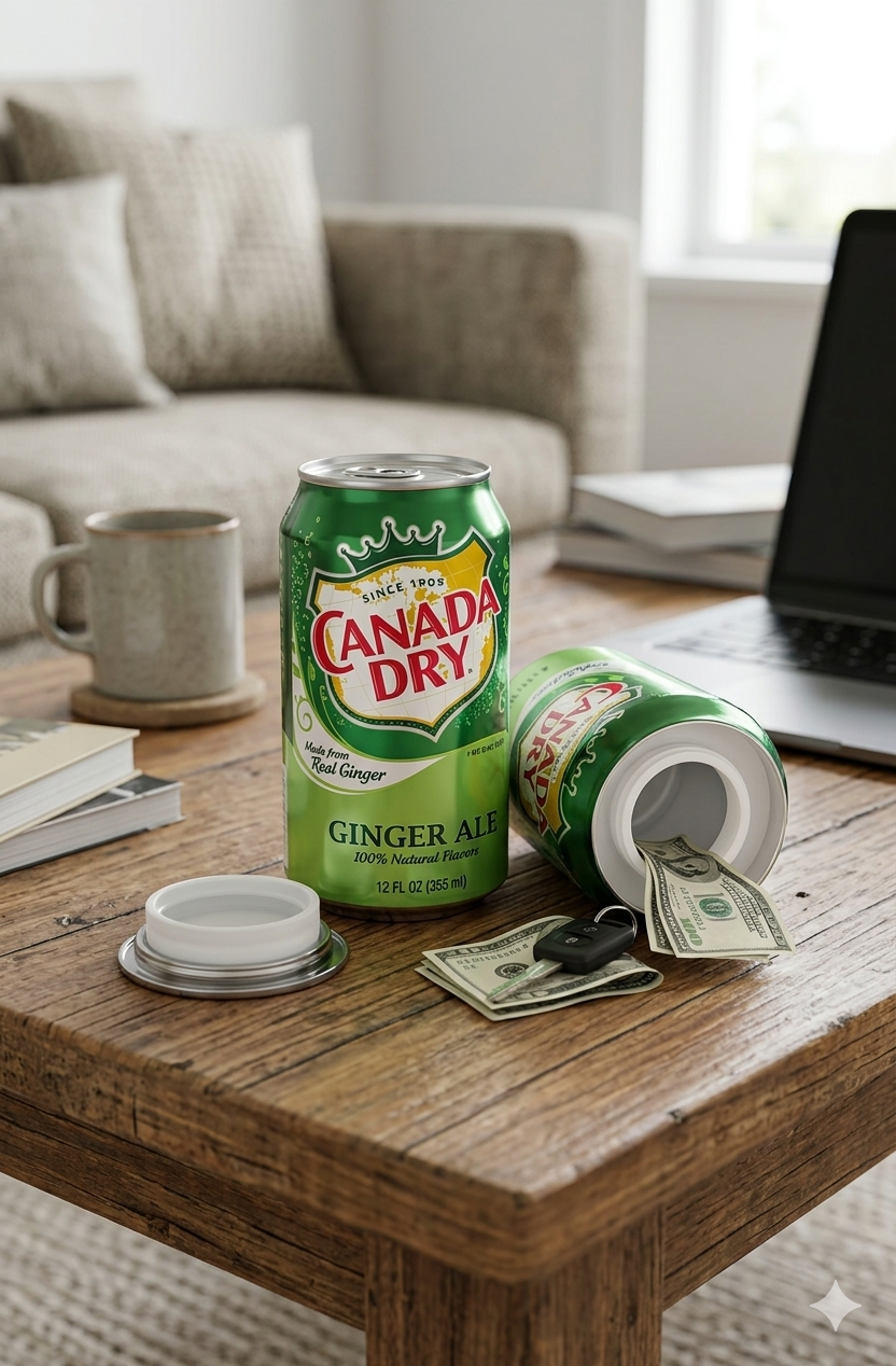 Ginger Ale Beverage Can Diversion Safe