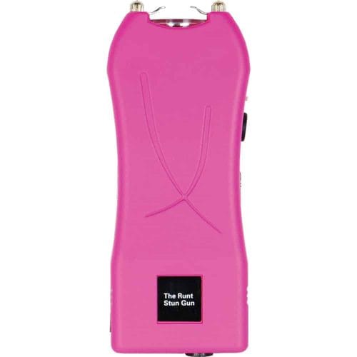 Pink Runt rechargeable stun gun with LED flashlight