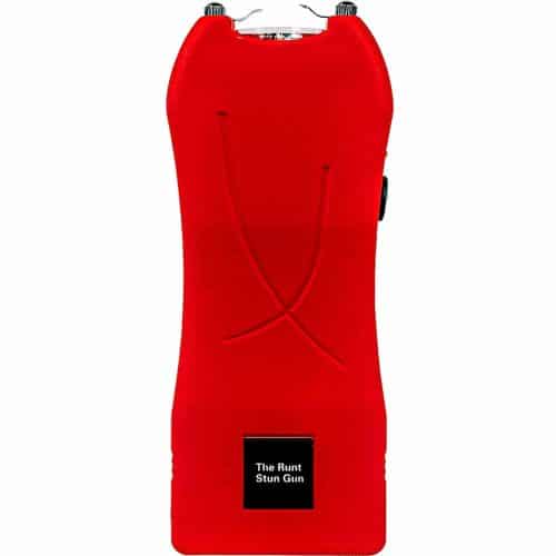 Red Runt rechargeable stun gun with LED flashlight