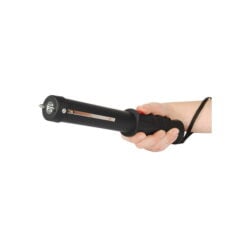Safety Technology Repeller black rechargeable stun baton with flashlight