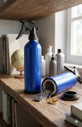 Spray bottle diversion safe with hidden storage compartment for discreetly concealing cash, jewelry, spare keys, and other small valuables