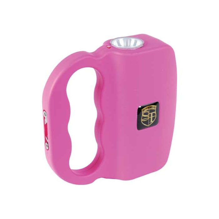 Talon rechargeable stun gun with LED flashlight — Pink
