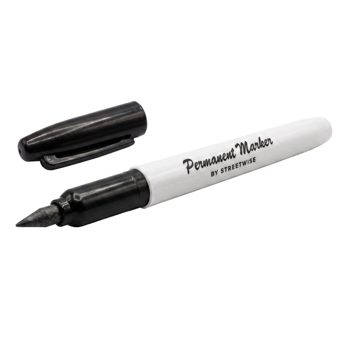 Streetwise SWPM marker-style self-defense pen with cap and exposed carbon-fiber tip