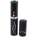 Black Stun Master lipstick stun gun with flashlight and removable cap
