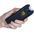 Black Stun Master MultiGuard rechargeable stun gun with alarm and LED flashlight