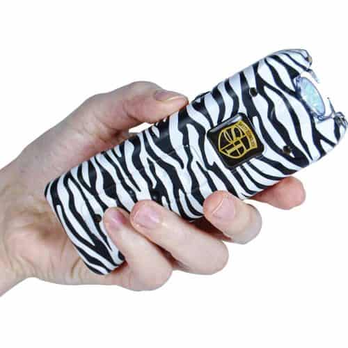 Zebra Stun Master MultiGuard rechargeable stun gun with alarm and LED flashlight